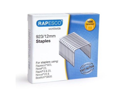 [90009562 928352] Rapesco Heftklammer 923/12 mm 1000 Stück