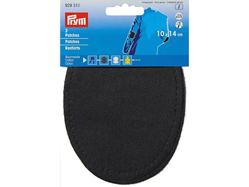 [90095850 1174970] Prym Applikation 10 x 14 cm Schwarz, 2 Stück