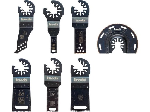 [90095937 493260] kwb Zubehörset Akku Top im Alu-Koffer, 7 teile
