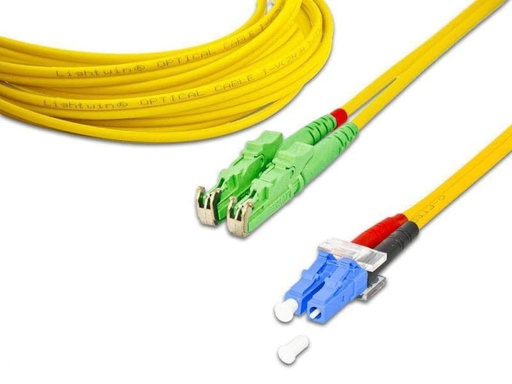 [90009585 134567] Lightwin LWL-Patchkabel E2000/APC-LC, Singlemode, Duplex, 3 m