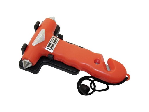 [90096099 368430] HP Autozubehör Rettungstool Nothammer mit Gurtschneider