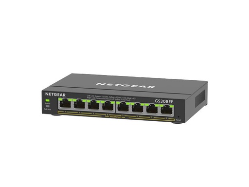 [90096271 1134546] Netgear PoE+ Switch GS308EP-100PES 8 Port