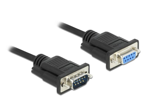 [90096278 1128974] Delock Verlängerungskabel RS-232 DB9, Stecker zu Buchse 1 m