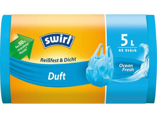 [90096553 1169365] Swirl Müllbeutel Duft Ocean 5 l, 45 Stück