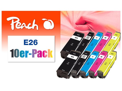 [90096567 1096850] Peach Tinte Epson Nr. 26 je 2x BK, PHBK, C, M, Y