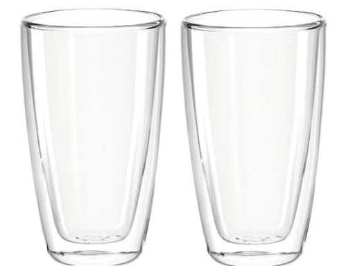 [90096629 779716] Montana Kaffeebecher Enjoy 330 ml, 2 Stück, Transparent