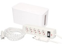 Max Hauri Kabelbox mit Steckerleiste 5x T13 Weiss