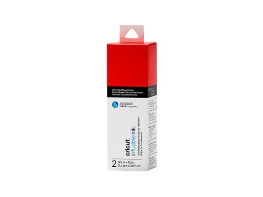 [90096828 1186388] Cricut Aufbügelfolie Joy Infusible Ink 2 Stück, Rot