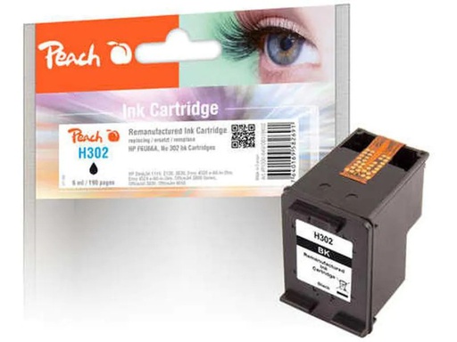 [90096887 665138] Peach Tinte HP Nr. 302 (F6U66A) Black