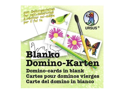 [90096889 676508] URSUS Papp-Karte Domino 60 Stück