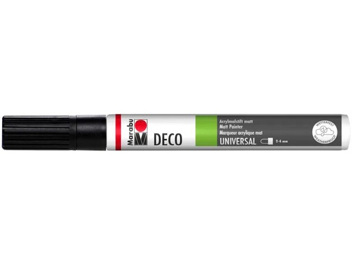 [90096951 1082329] Marabu Acrylmarker Deco Painter 2 - 4 mm, Schwarz