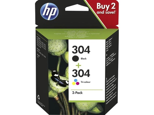 [90097307 884796] HP Combopack Nr. 304 (Tinte 3JB05AE) C/M/Y/BK