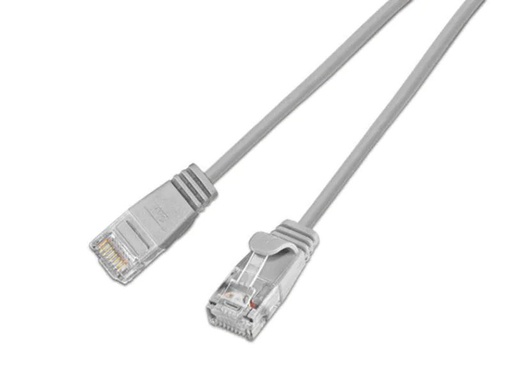 [90097368 353664] SLIM Slimpatchkabel RJ-45 - RJ-45, Cat 6, UTP, 0.15 m, Grau