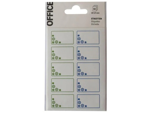 [90097475 879923] Office Tiefkühletiketten 34 x 21 mm 50Stk.