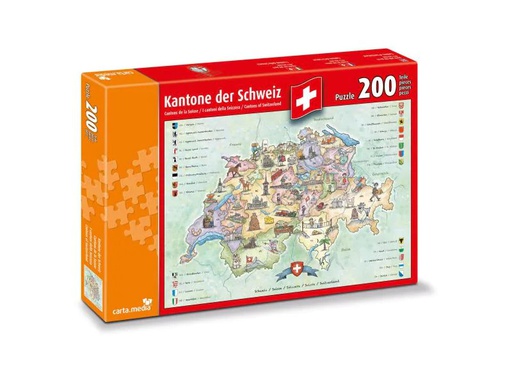 [90009747 940102] Carta.Media Puzzle Kantone der Schweiz