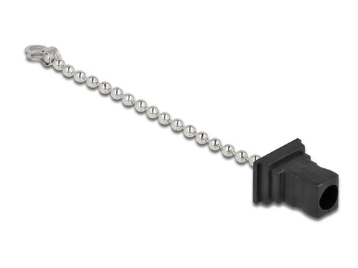 [90097844 1174013] Delock Staubschutz für SC Stecker mit Kette, 1 Stk, schwarz