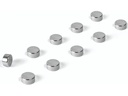 Trendform Haftmagnet STEELY Silber, 10 Stück