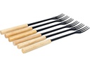 Kadastar Käsefonduegabel Protect Wood Black 6 Personen