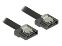 Delock SATA3-Kabel schwarz, Clip, flexibel, 20 cm