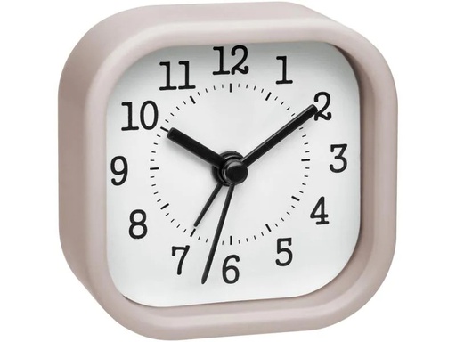[90098471 1212589] TFA Dostmann Klassischer Wecker Pastellrosa