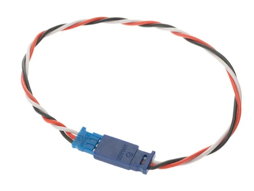 [90098537 534960] Muldental Servokabel verdrillt Futaba 25 cm Stecker zu Buchse
