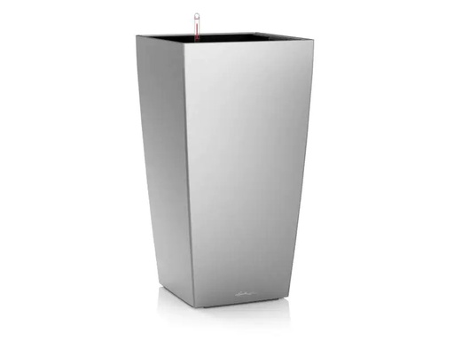 [90098554 992776] Lechuza Pflanzentopf Cubico Premium 30 Silber