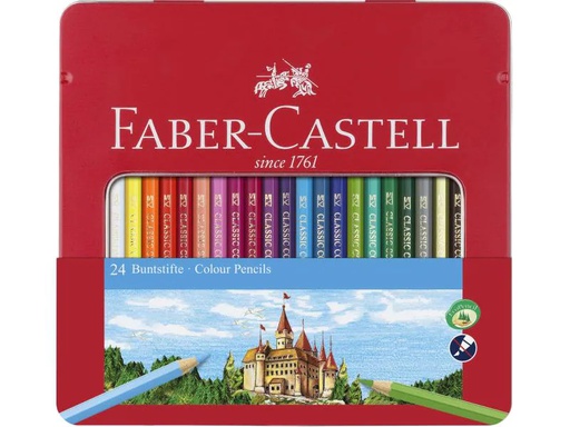 [90098555 734998] Faber-Castell Farbstifte Hexagonal 24er Metalletui