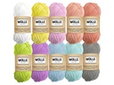 URSUS Wolle 29 m Pastell, 10-teilig