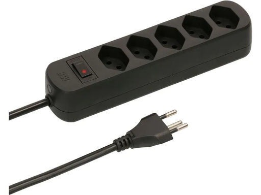 [90098681 1145277] Max Hauri Steckdosenleiste Basic Line 5x T13