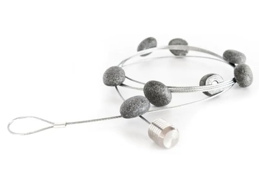 [90009847 894664] Trendform Fotoleine mit Magneten STONE Silber, 1 Stück