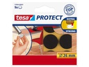 tesa Stuhlbeingleiter Protect Ø 26 mm 9 Stück, Braun