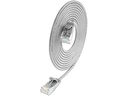SLIM Slimpatchkabel RJ-45 - RJ-45, Cat 6, UTP, 7.5 m, Grau
