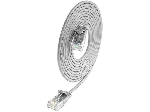 [90098906 374997] SLIM Slimpatchkabel RJ-45 - RJ-45, Cat 6, UTP, 7.5 m, Grau