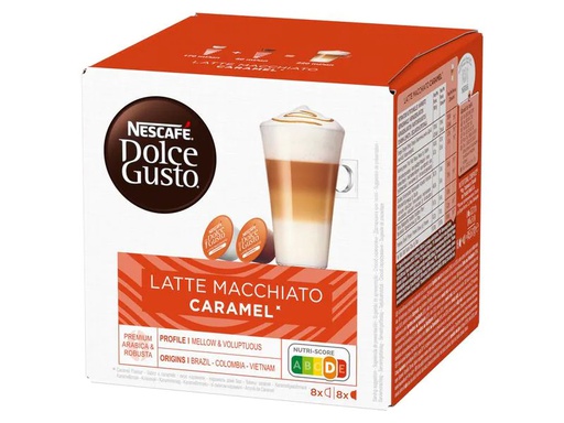 [90098926 1084076] Nescafé Kaffeekapseln Latte Macchiato Caramel 8 Portionen