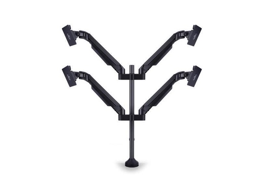 [90099090 869508] Multibrackets Tischhalterung Gas Lift Arm Quad bis 10 kg – Schwarz