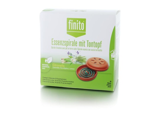 [90099139 1017238] finito green Essenzspirale mit Tontopf 10 Stück