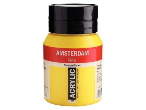 [90099340 995948] Amsterdam Acrylfarbe Standard 268 Azogelb halbdeckend, 500 ml