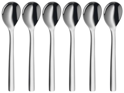 [90099343 496461] WMF Eierlöffel Nuova 6 Stück, Silber