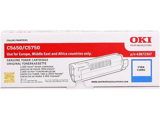 [90099467 64684] OKI Toner 43872307 Cyan