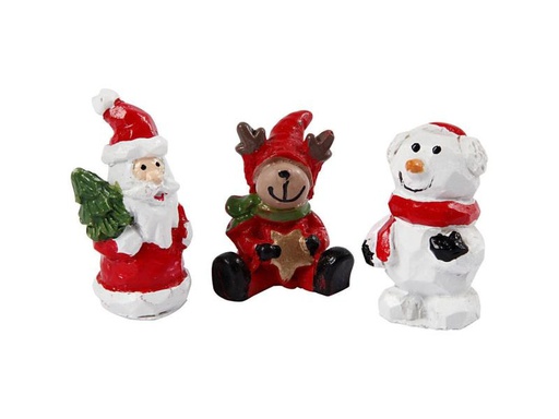 [90099468 813400] Creativ Company Mini-Figur Weihnachten 35 x 10 mm