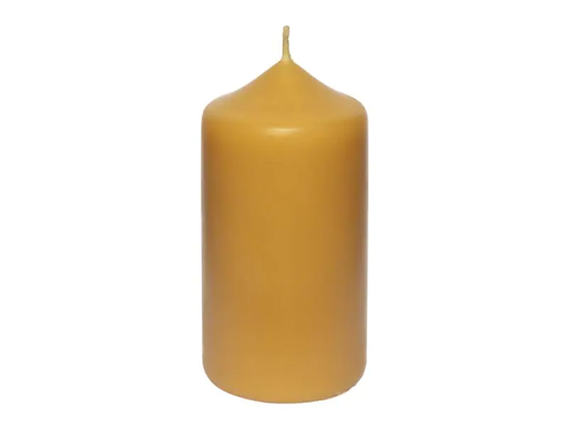 [90099508 964493] Herzog Kerzen AG Zylinderkerze aus Bienenwachs 6 x 12 cm