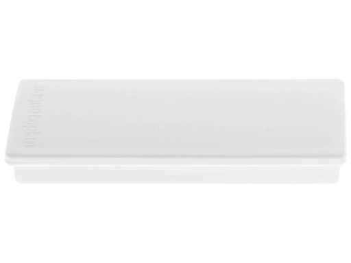 [90099716 1072965] Magnetoplan Haftmagnet Rechteck Weiss, 10 Stück