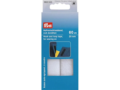 [90099765 1088008] Prym Klettbandverschluss 60 cm, zum Annähen, Weiss