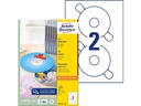 Avery Zweckform CD-Etiketten L6043-100 Ø 117 mm