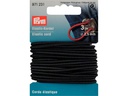 Prym Elastikband Kordel 2.5 mm, Schwarz