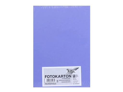 [90099864 1098840] Folia Fotokarton A4, 300 g/m², 50 Blatt, Veilchenblau