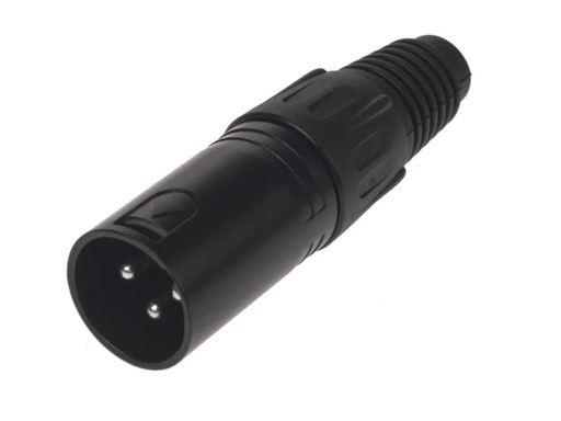 [90099885 889779] Bemero Stecker BC1001BK-M 3-Pol XLRm male Stecker Schwarz