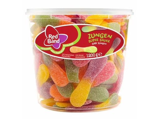 [90099906 722801] Red Band Gummibonbons Saure Zungen 1.2 kg