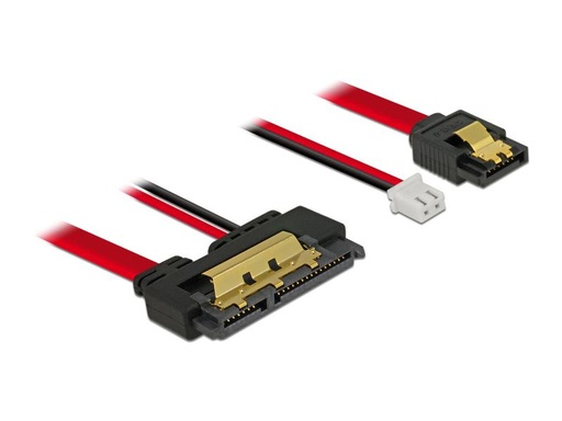 [90099942 600979] Delock SATA3-Kombikabel 2 Pin Strom, 20 cm